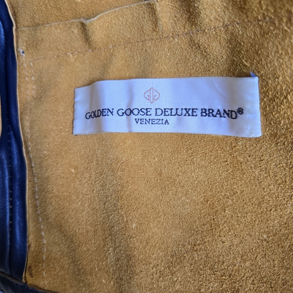 Golden Goose Blue Leather Jacket - Picture 6 of 8